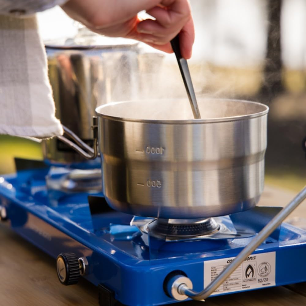 Campfire Stainless Steel Mess Pot, 1.5 Litre Capacity
