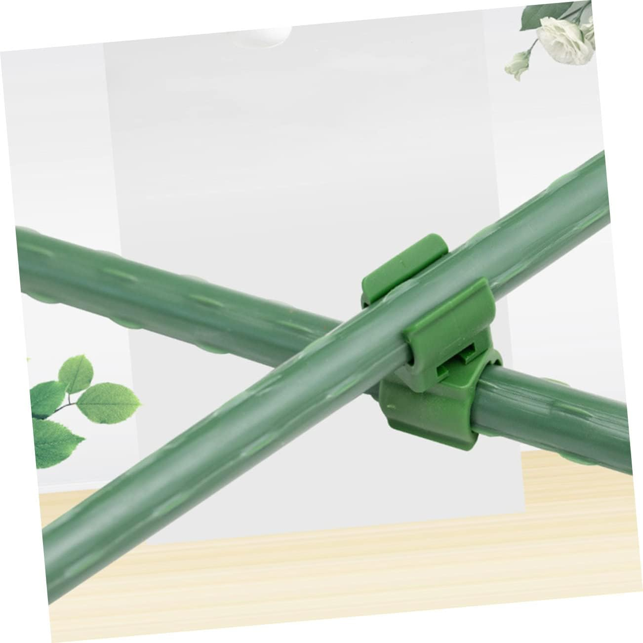 MOBUTOFU 50Pcs Sturdy Gardening Stand Accessories Clips Flower Rattan Buckle for Garden Vine Climber image number 3