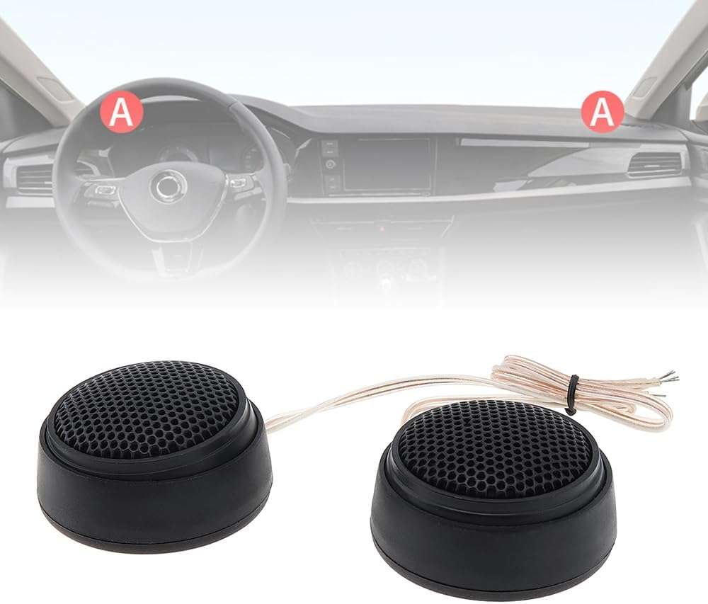Car Tweeters, 2Pcs Universal 1000W Car Speaker Dome Tweeter Sound Vehicle Auto Music Stereo Modified Loud Speakers