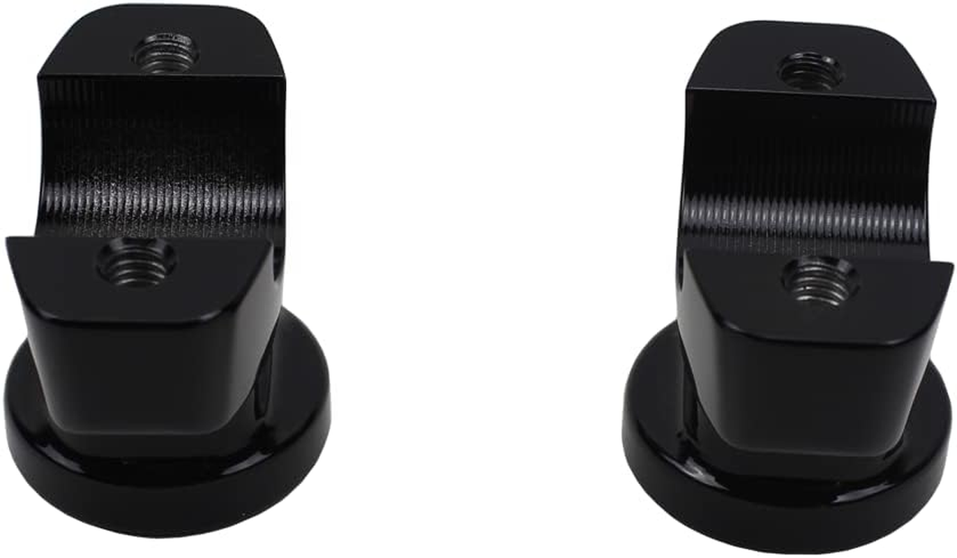 POWER JAMES Black Low Profile Straight Handlebar Risers 1 1/4 Inch for Harley Davidson Breakout FXBR/S FXSB 2013-2023 with 1.25" Clamping Area image number 2