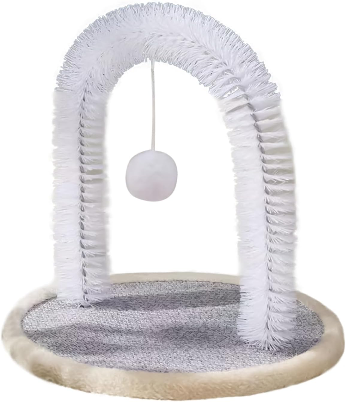 Nkmifeg Cat Self Groomer | Cat Arch Grooming Brush with Scratching Pad - Bite-Resistant Kitten Scratch Toys, Pet Supplies for Small Large Kitten Play Relaxation image number 1