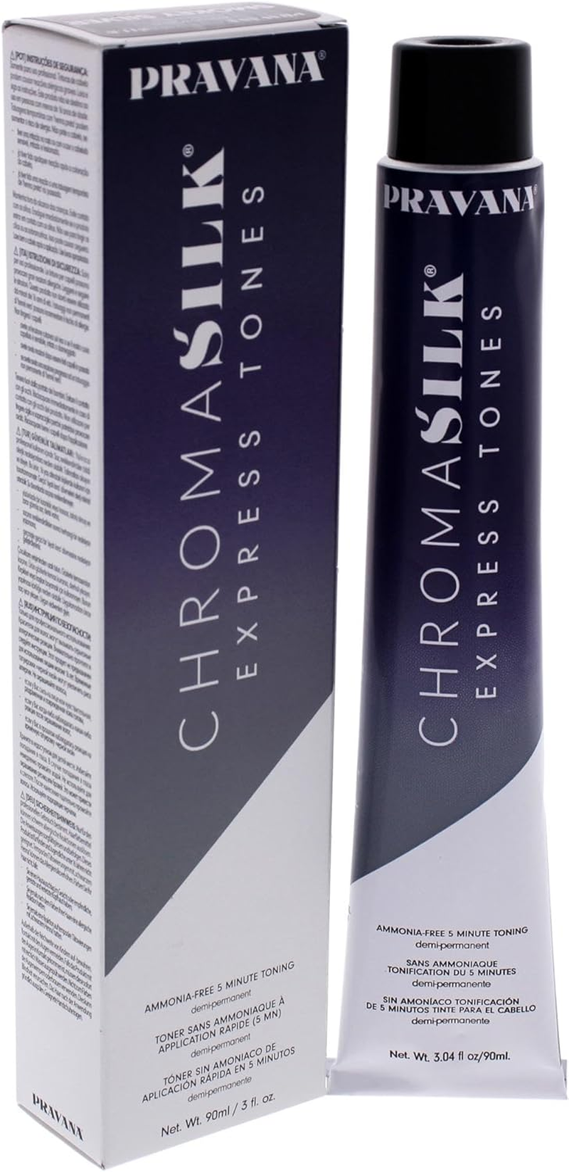 Pravana Chromasilk Express Toner Hair Color 90 Ml, Smokey Silver - Gold image number 2