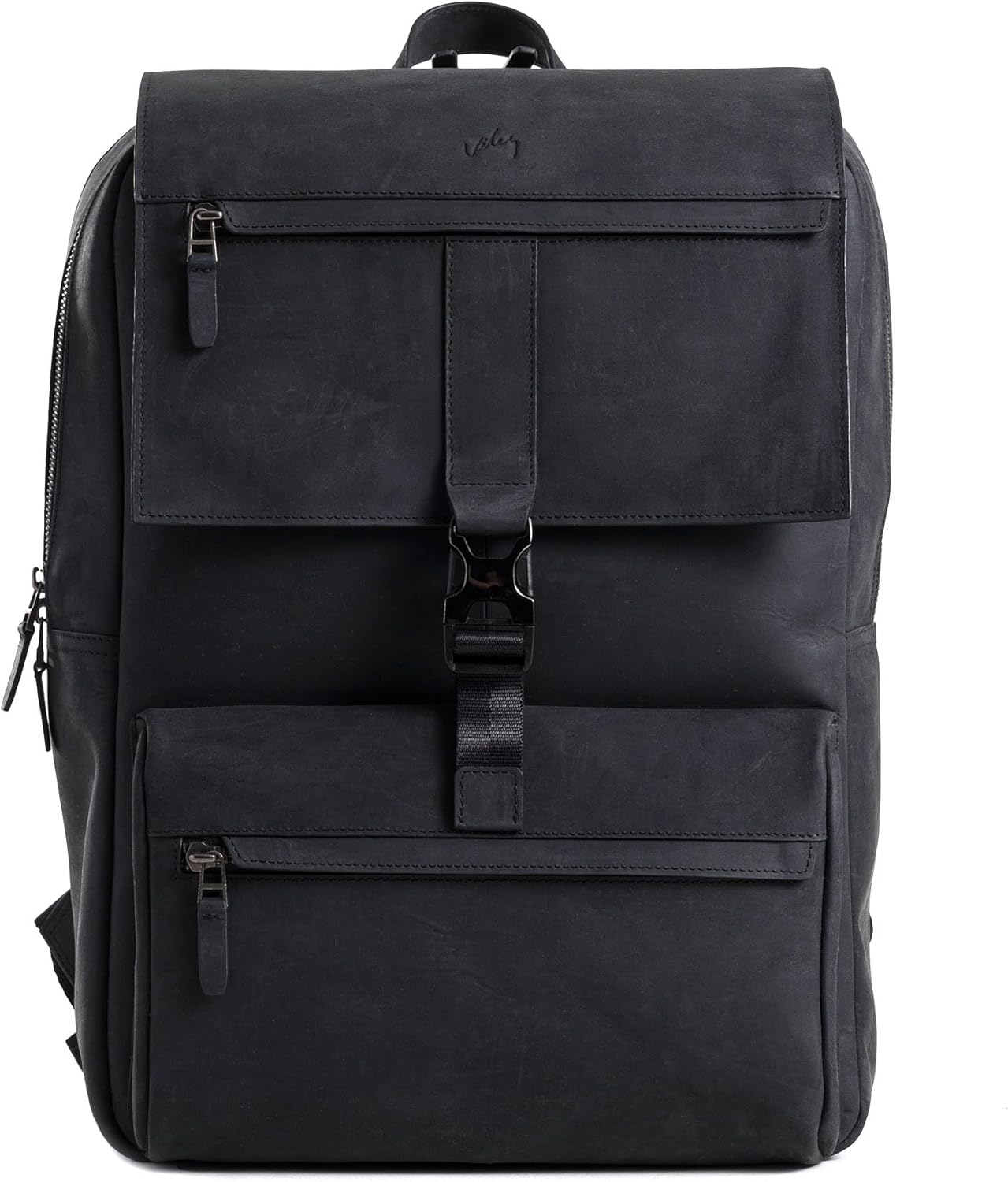 VELEZ Top Grain Leather Backpack for Men - 17" Laptop Bag for Work - Mens Computer Shoulder Bags Large Capacity