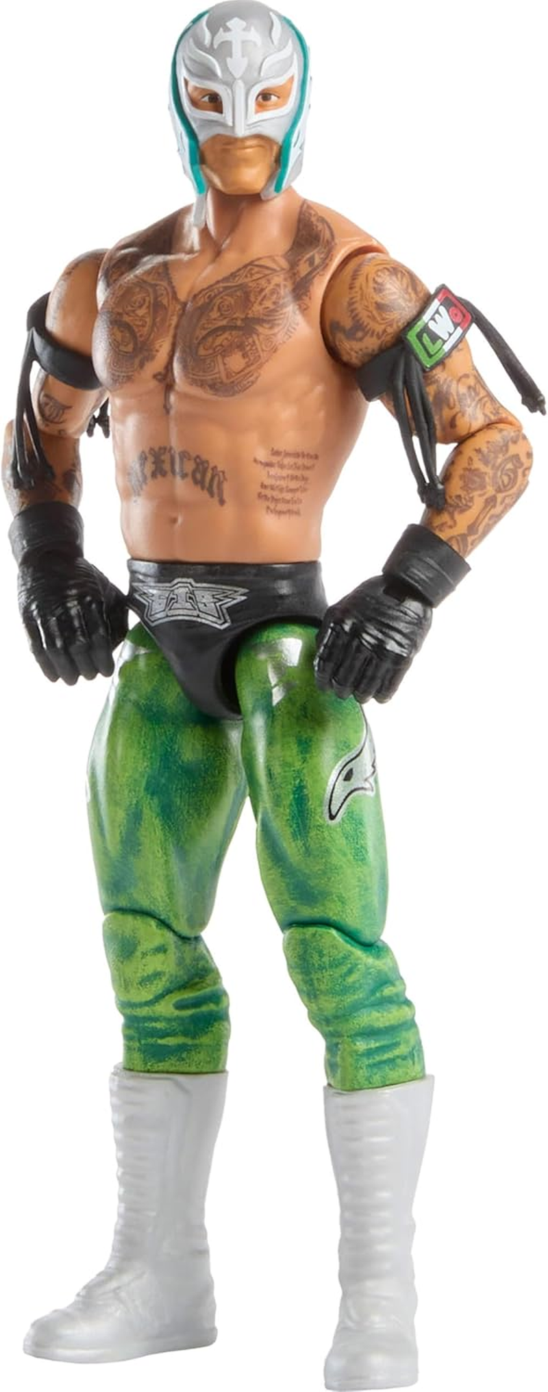 Mattel WWE Rey Mysterio Action Figure, Main Event Series #157, 6-Inch Collectible Superstar with 14 Articulation Points & Life-Like Look image number 3