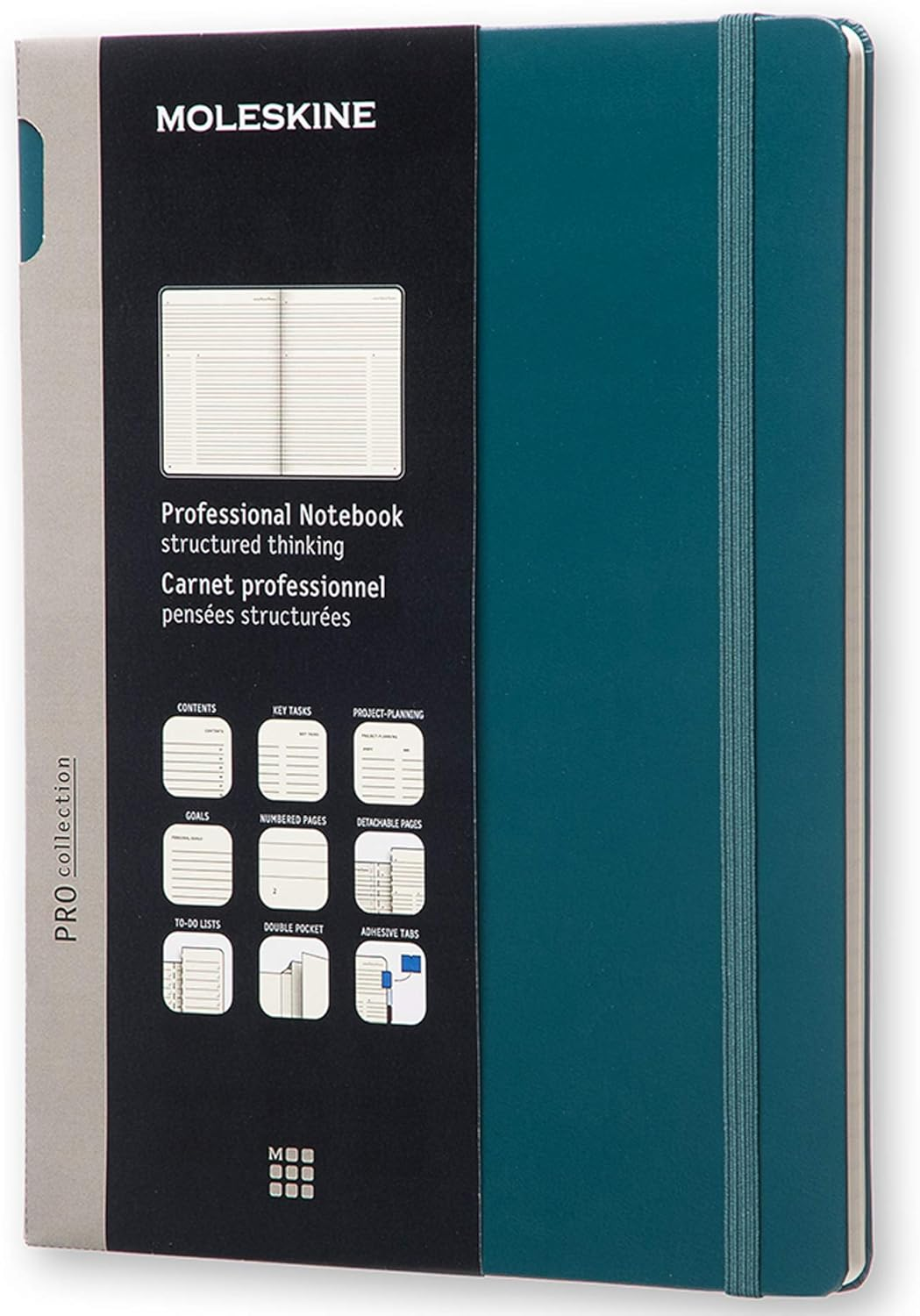 Moleskine - Professional Hard Cover Notebook - Large - Black image number 5