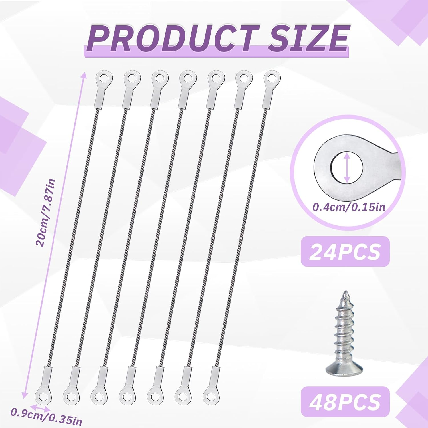 24 Pcs 7.87Inch Cabinet Door Restraint Kit, 304 Stainless Steel Door Opening Angle Protector with 48 Mounting Screws, Cabinet Hinge Limiter for Limiting Cupboard Door Swing (Silvery) image number 4