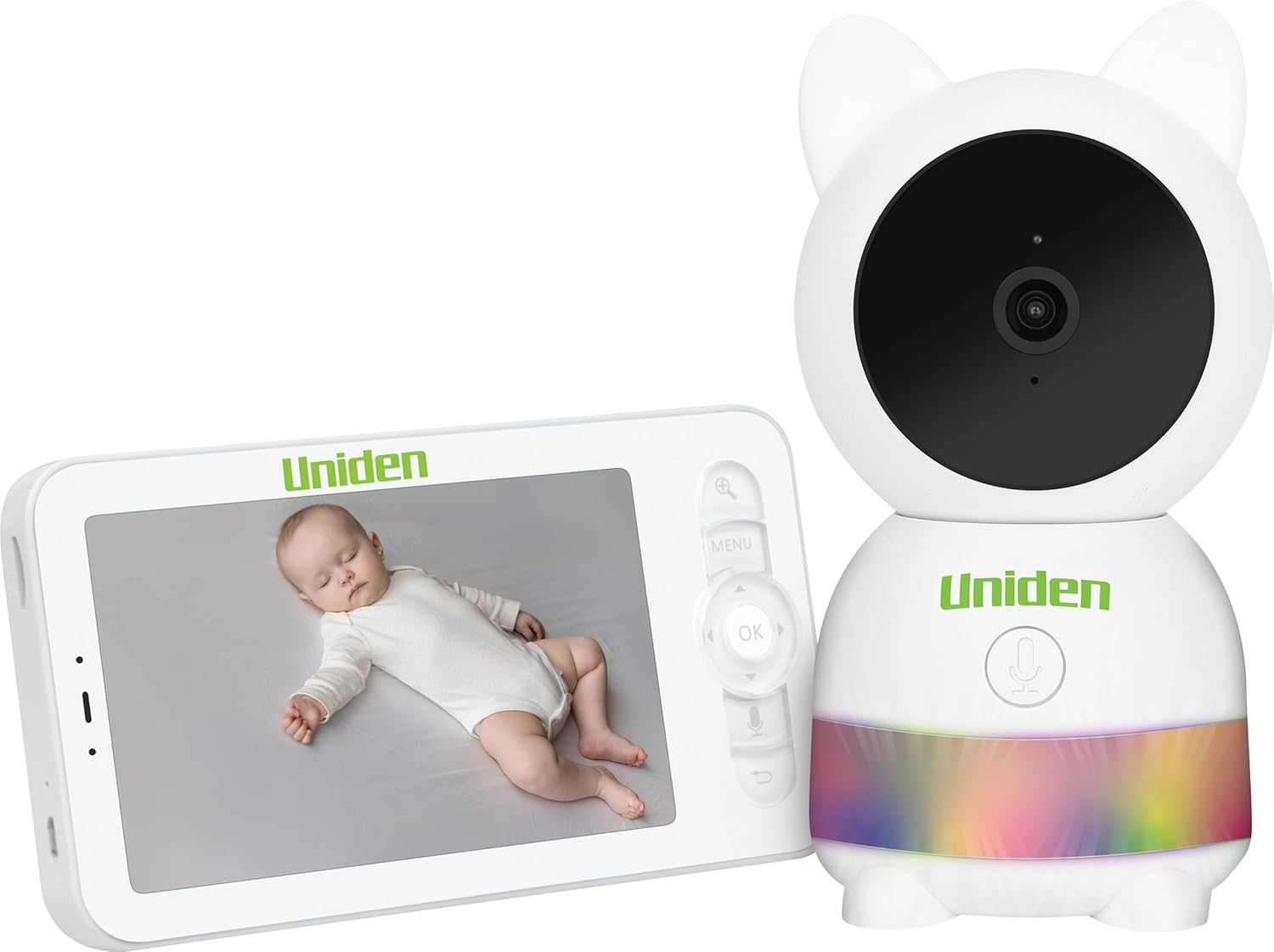 Uniden BW6181R -Super HD 5&rdquo; Smart Baby Camera/Monitor with Smartphone Access and Customisable Animated Night Light image number 4