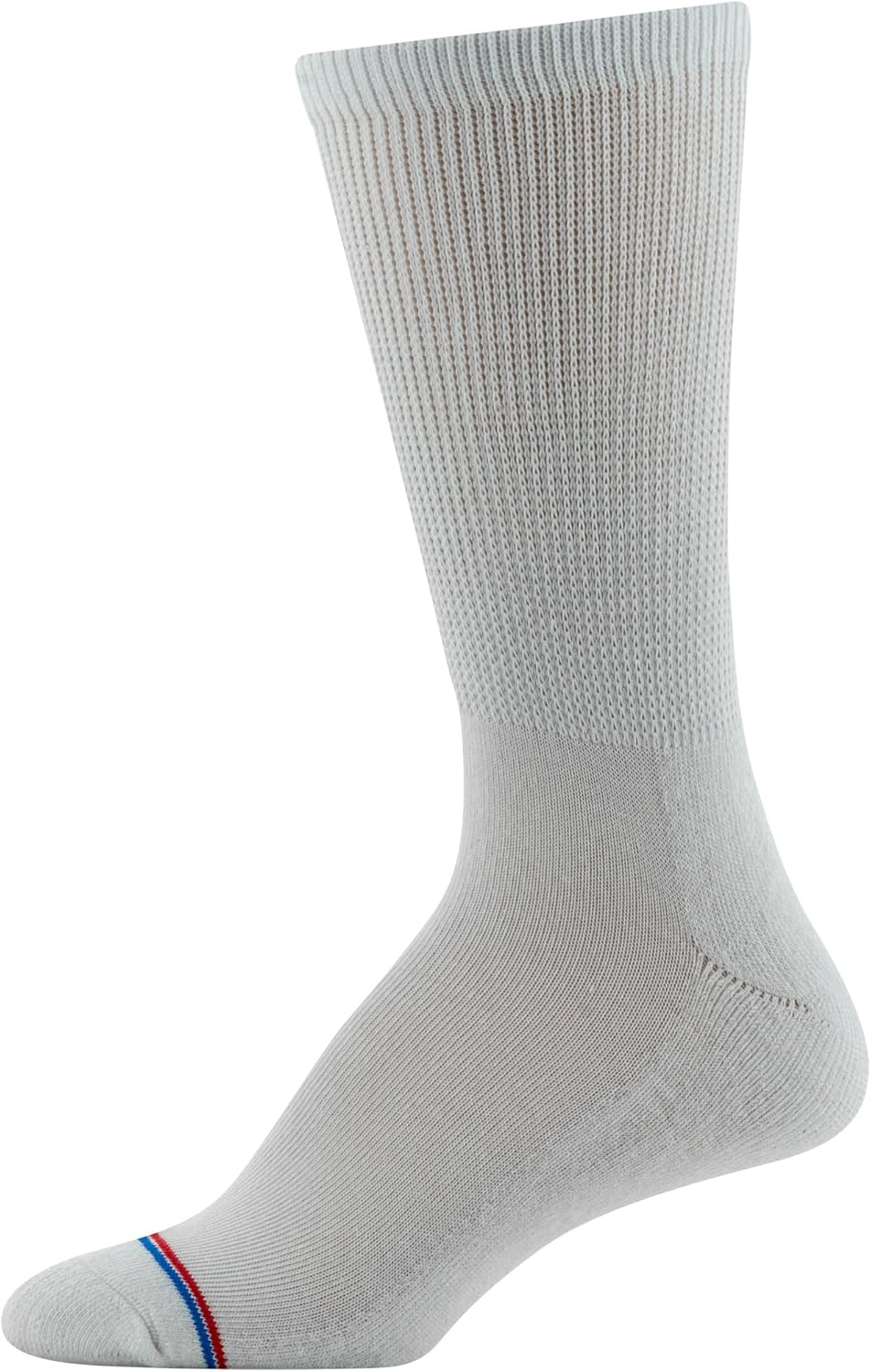 Medipeds 8 Pair Diabetic Crew Socks with Non-Binding Top