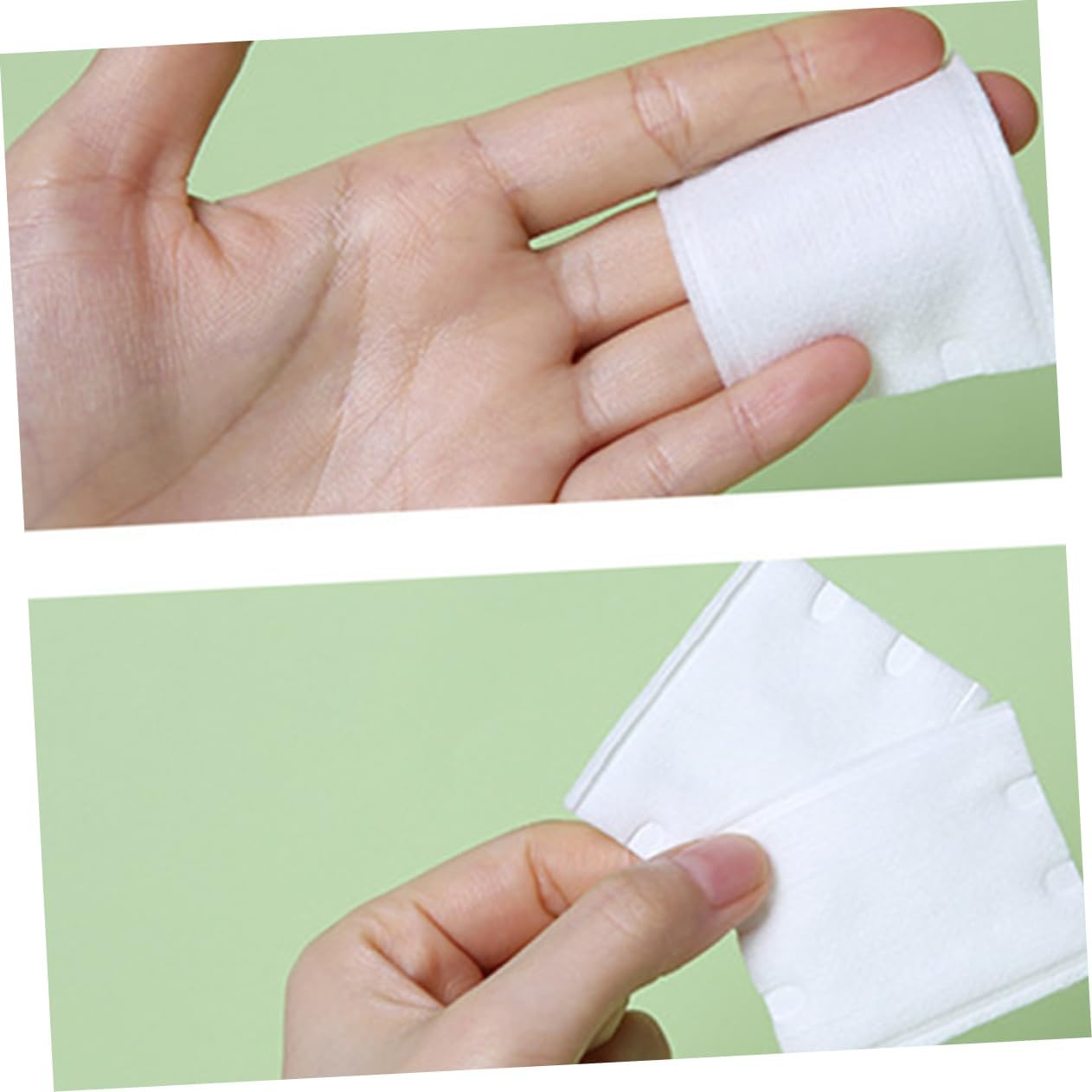 222Pcs Double Sided Makeup Cotton Pads Soft Durable Facial Puff for Makeup Removal Skin Care More for Toner Gel Lotion Application Portable image number 2