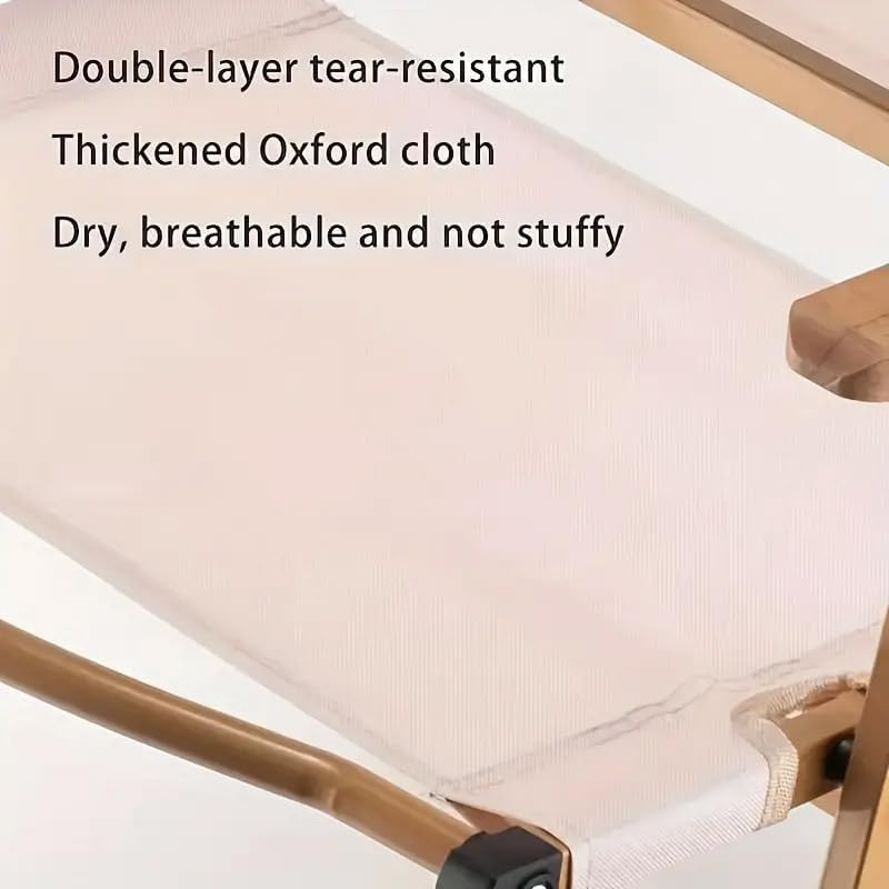 AIMALL Ultra-Light Outdoor Folding Chair - Kermit Style, Portable Aluminum Alloy Stool for Camping, Picnic, and Fishing, Available in Black and Khaki, Supports up to 264 Lbs (120 Kg) image number 5