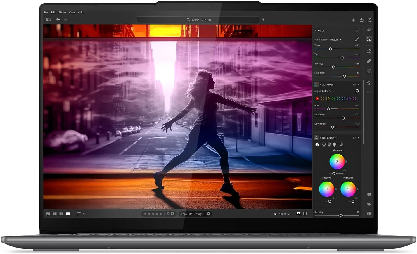 Lenovo Yoga Slim 7 14IMH9 Laptop, 14", 1TB/32GB RAM, Intel Core Ultra 7 155H, Luna Grey image number 2