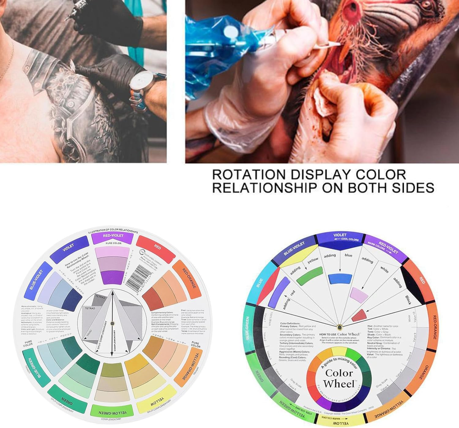 Color Wheel - 3Pcs Creative Color Wheels, Color Wheels for the Artist, Art Class Teaching Tool, Color Mixed Guide image number 4