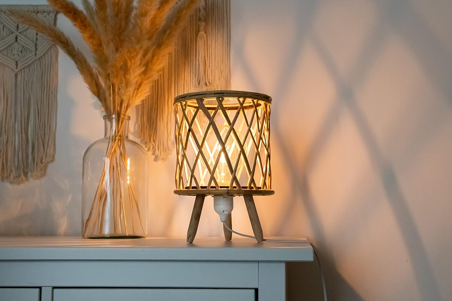 Meister Lamp Holder E27-5 Metres - White - with On/Off Switch - Ideal for DIY Projects - Suitable for Floor & Pendant Lamps/Lamp Suspension with Switch/Cable for DIY Light / 7443870 image number 3