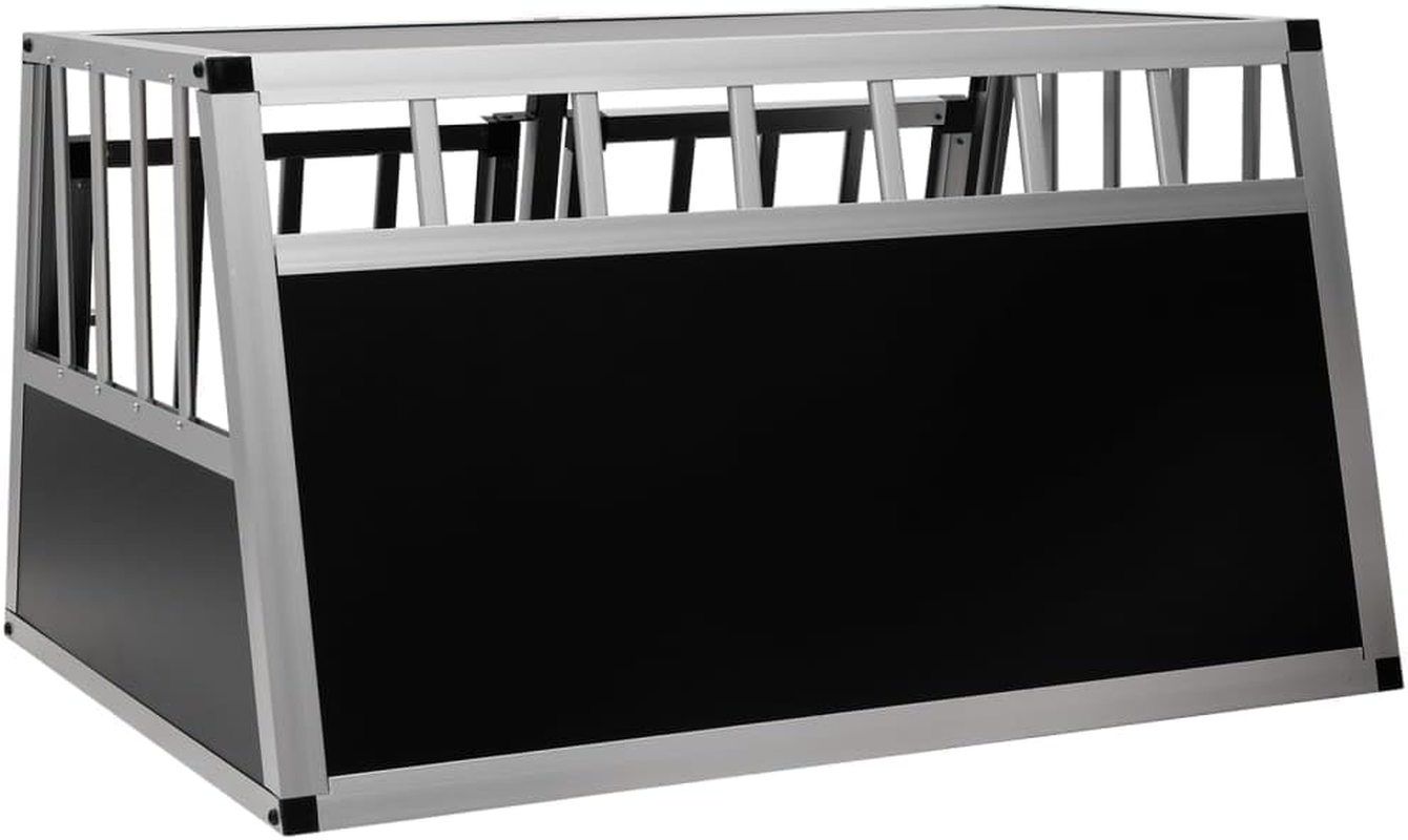 Dog Cage with Double Door 89X69X50 Cm Pet Crate Indoor Outdoor Kennel Heavy Duty image number 5