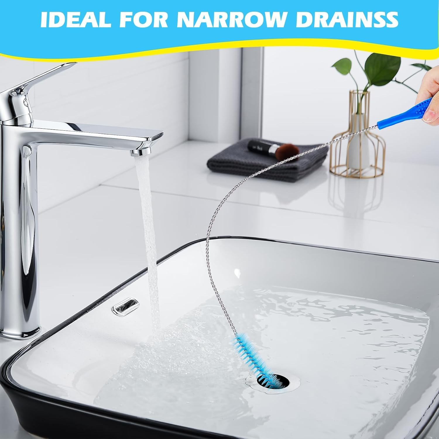 3Pack Dryer Vent Cleaner Kit, Home Improvement Essential Cleaning Tools, up to 30 Inch Long Brush Cleaning Set，Pet Hair Remover for Laundry，Drain Snake image number 6