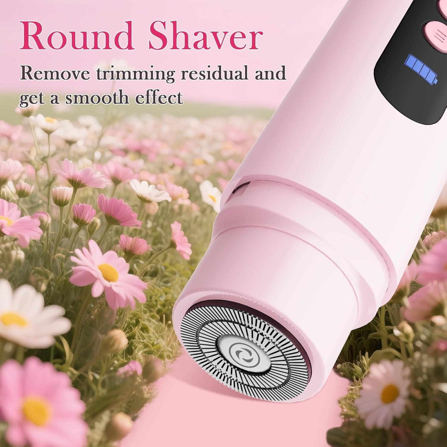 Bikini Trimmer Razors Shaver for Women,2-Speed Electric Razor for Pubic Hair Dual Head Shaver Women IPX7 Waterproof Rechargeable Lady Trimmer for Bikini Underarm Body Leg Face Pink image number 3