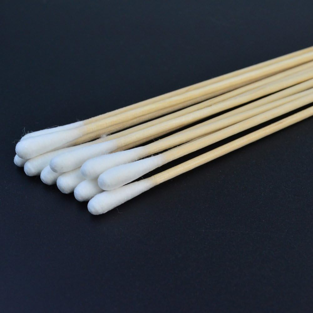 500 Pcs Swabs Cotton Sticks, Bantoye 6 Inches Cleaning Sterile Sticks with Wooden Handle for Wound Clean, Cleaning Makeup, Removal Residue image number 4