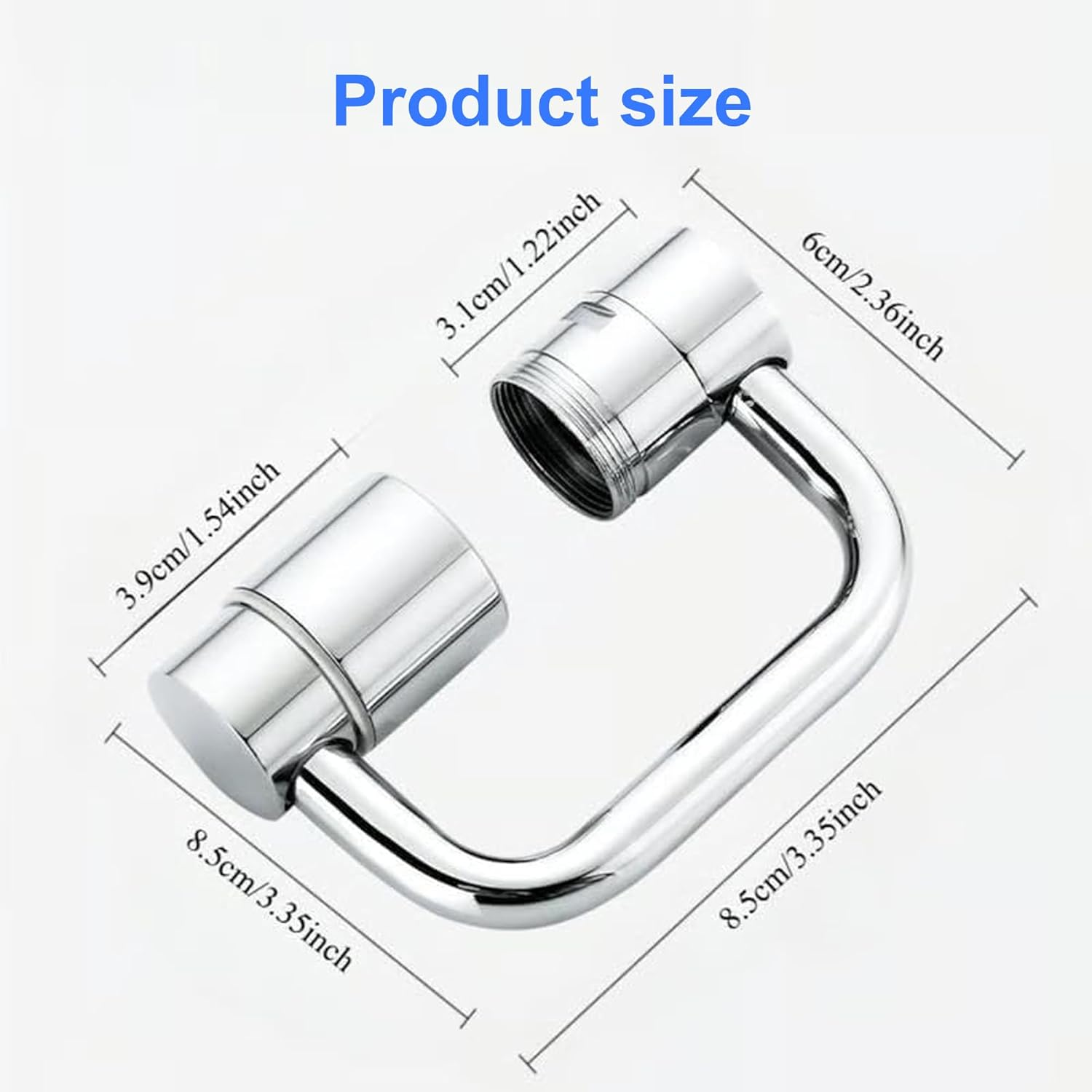 FLYTIN 1080&deg; Rotating Faucet Extender, Adjustable Multifunctional Universal Robotic Arm, Rotatable Tap Extender Spray Attachment, Durable Splash Proof, for Kitchen or Bathroom Sink image number 6