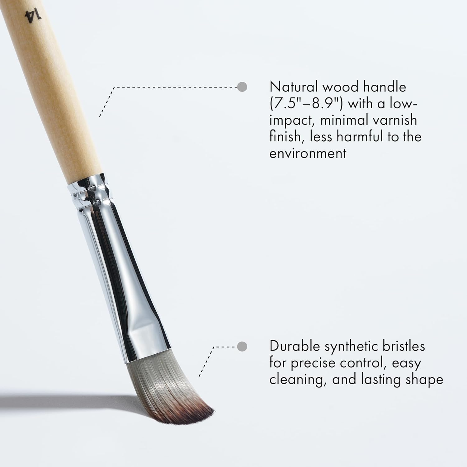 ARTIFY 24 Pcs Paint Brush Set, Expert Series, Enhanced Synthetic Brush Set with Canvas Roll and Palette Knife for Acrylic Oil Watercolor Gouache(Birch) image number 5