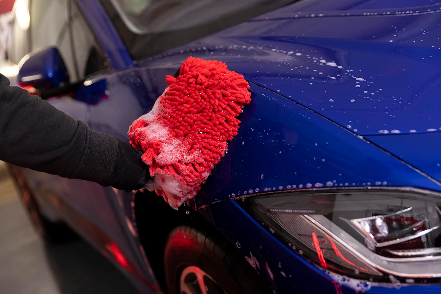 Autoglym Microfibre Noodle Wash Mitt - Mircrofibre Cleaning Mitt Specially Designed for a Quick, Streak-Free Finish on Car Paintwork and Glass, 20.30 X 2.00 Cms