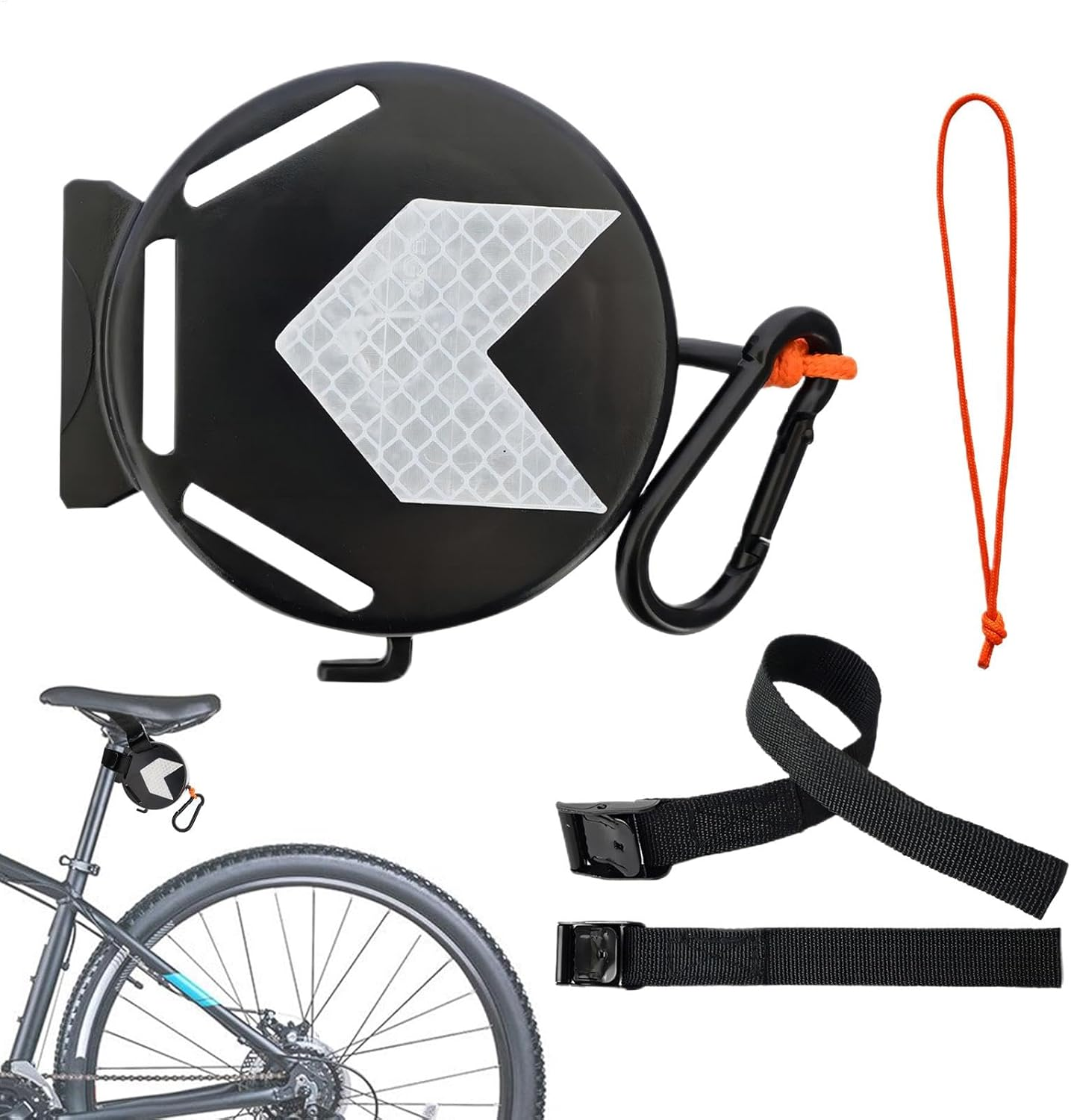 Vgvgaj Cycle Towing Strap | Riding Parent-Child Pull Traction Rope with Carabiner - Trailer Attachment String for Mountain, Folding Cycle image number 5