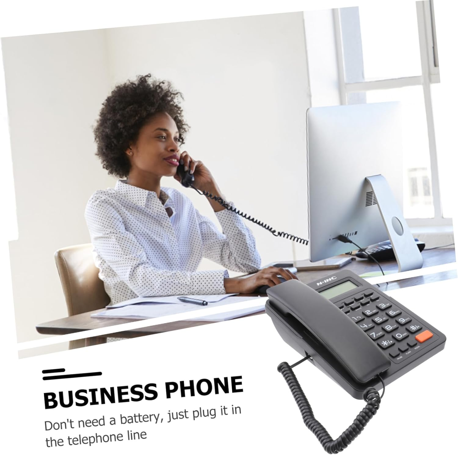 Tofficu Voip Phones for Business Family Business Fixed Phone House Phones Desk Phone Phones for Home Business Phones Home Phones Landline Phone Telephone Office Desktop image number 3