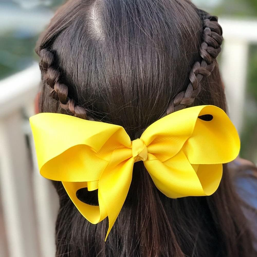 6" Hair Bow Clip Jojo Style Girls Teens Kids Toddler Large School Party AU Lake Blue - Green image number 7