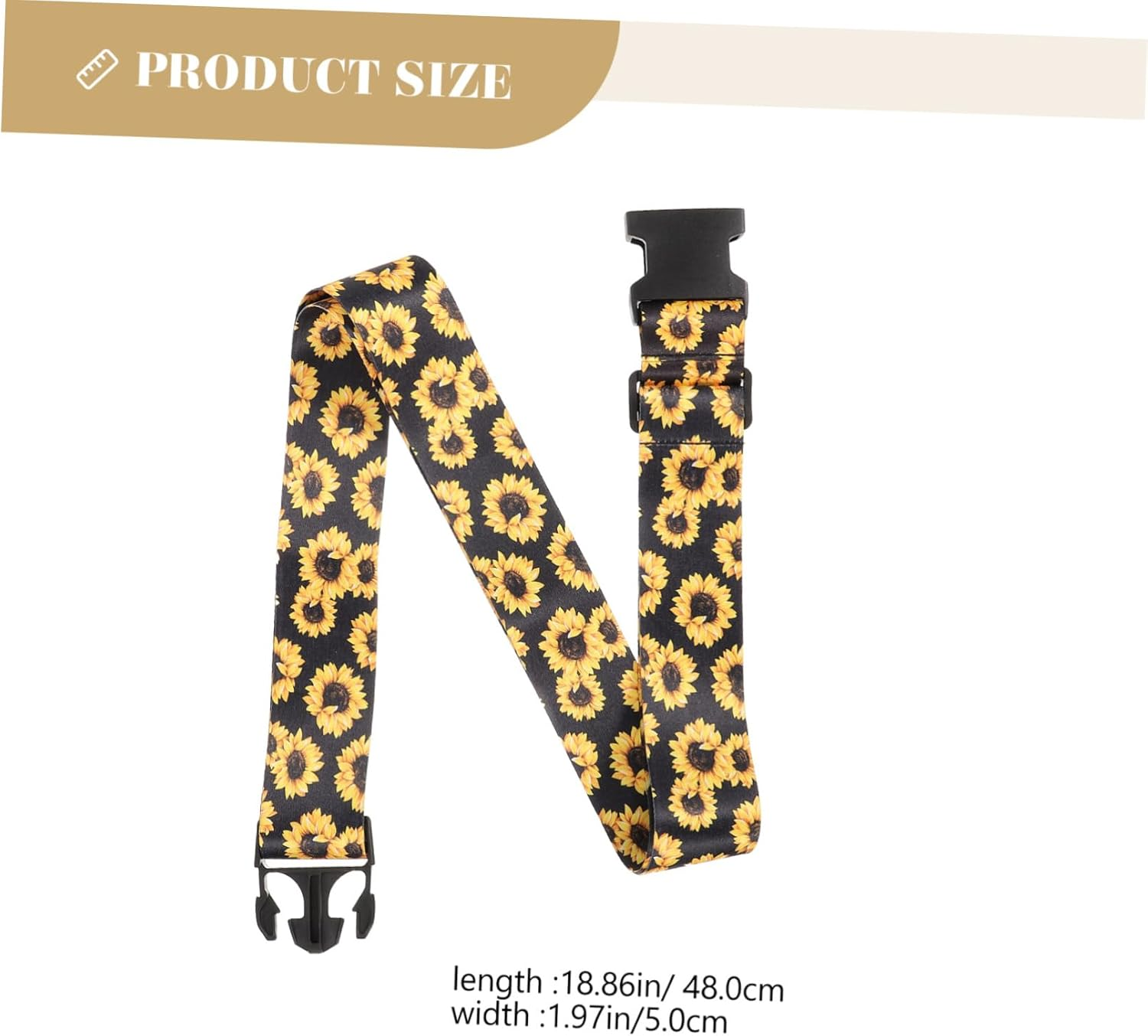 BESTYASH 5Pcs Luggage Belt Buckle Strap Adjustable Suitcase Belt for Travel Bag Cargo Tie down Strap Lashing image number 6