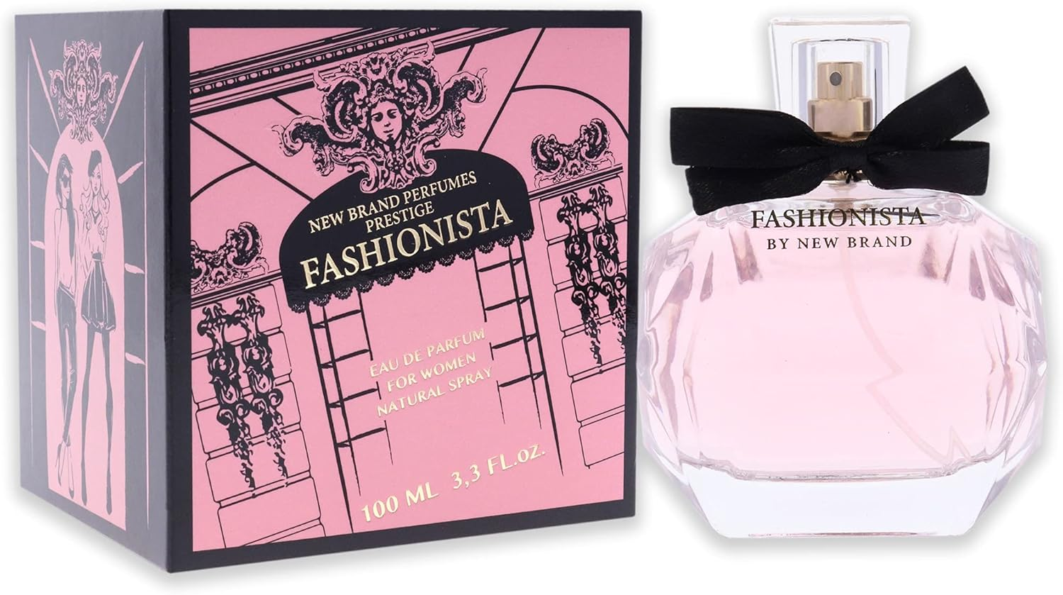 New Brand Fashionista by New Brand for Women - 3.3 Oz EDP Spray, 1 Count