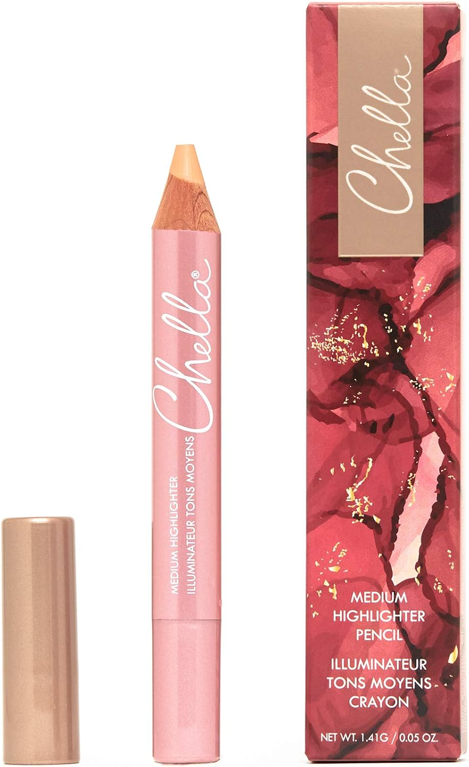 Chella Highlighter Pencil, Medium - Vegan, Cruelty Free, Paraben Free, Gluten Free - Use as a Highlighter, Concealer and under Eye Liner