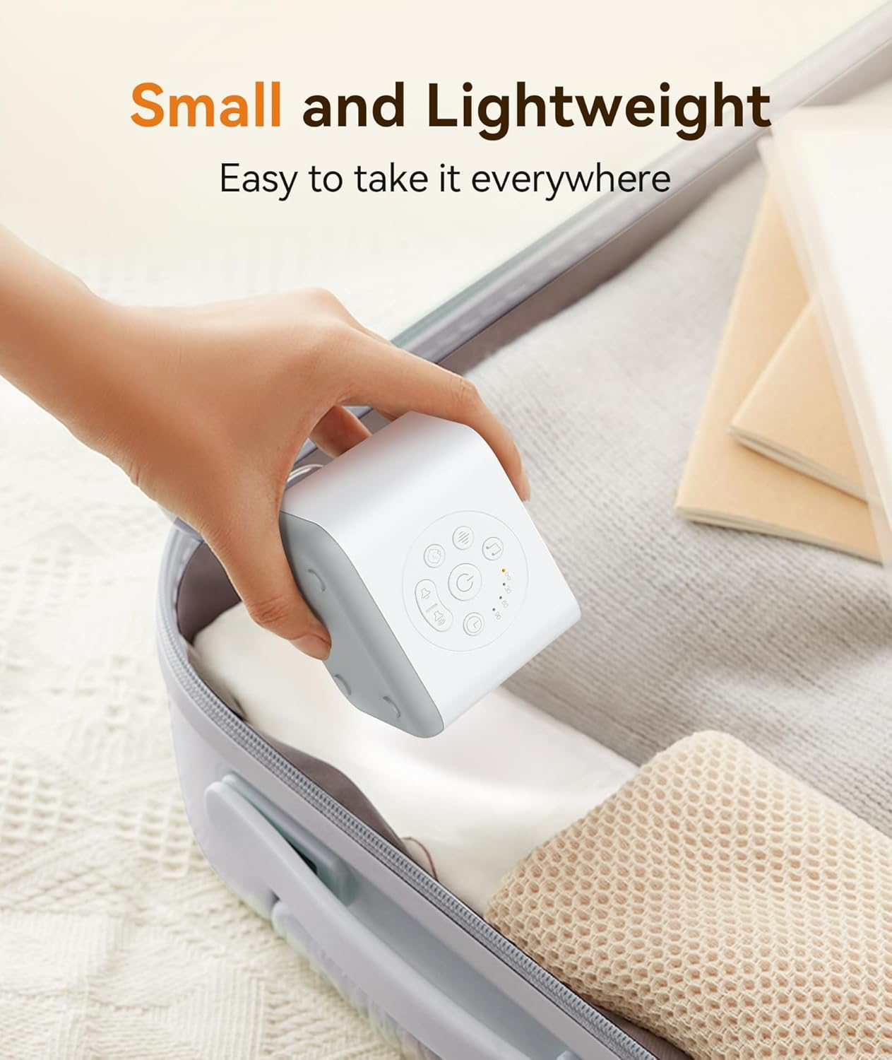 Dreamegg White Noise Machine - Sleep Sound Machine for Baby, 21 Natural & Soothing Sounds with Baby Shushing, Lullabies, Rain Ocean, Timer or Continuous, Compact Sleep Machine for Nursery Kids Adults image number 1