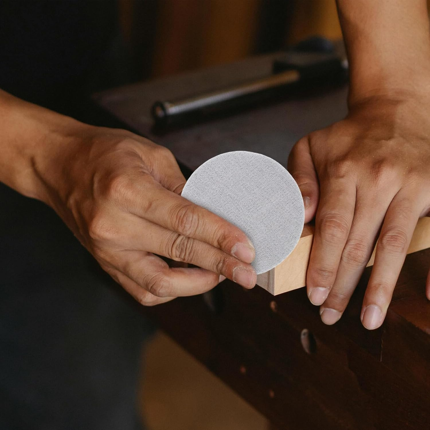 Alipis 20Pcs round Scouring Pads Set 4-Inch 320-400# Red and 600# Green Abrasive Drill Attachment Scrubber Pads for Household Cleaning and Polishing Tasks image number 5