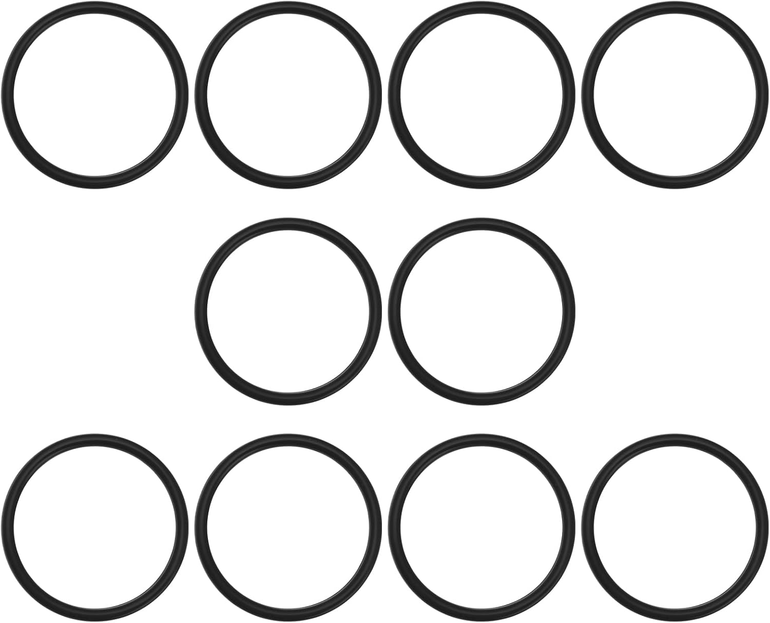 LT Easiyl 10PCS Nitrile O-Ring Seal 1.75Mm Thickness 20Mm Inner Diameter 23.5Mm Outer Diameter for Shower Hose Head Handset Holder Nitrile Gasket Black