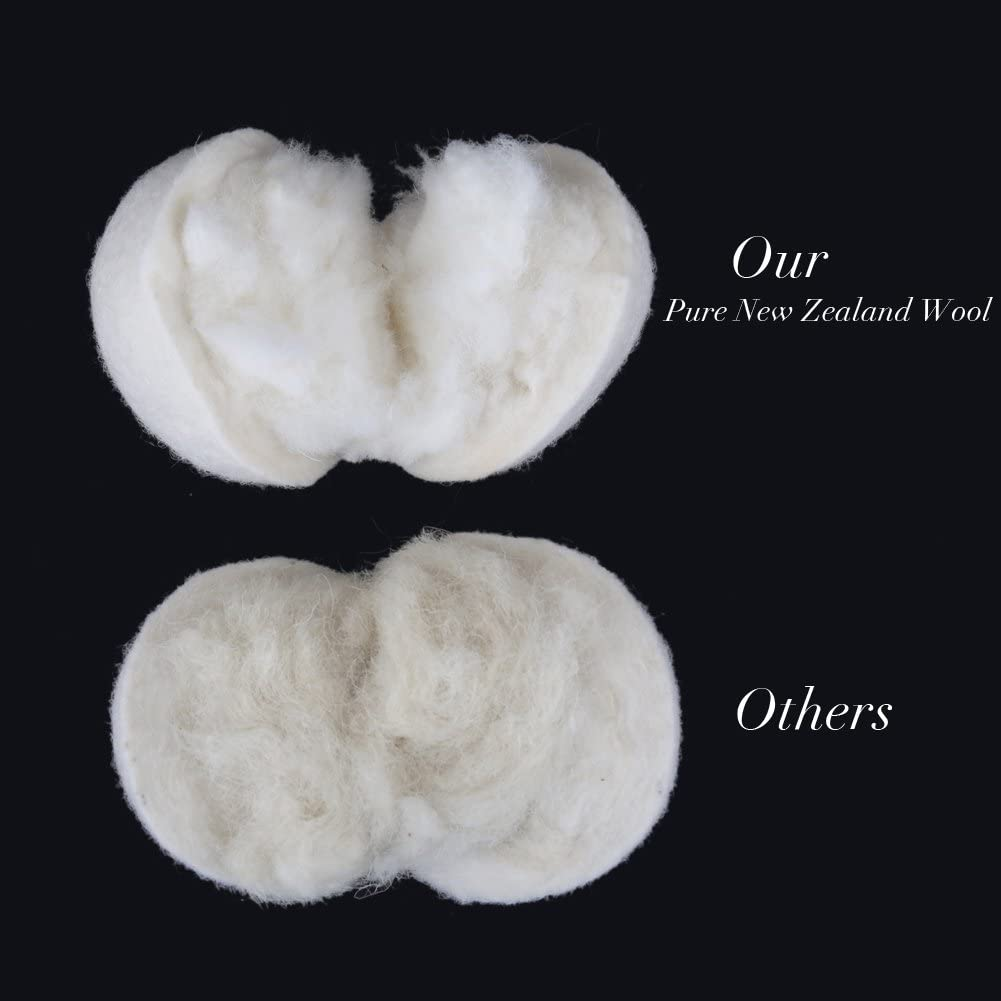 Wool Dryer Ball XL, Organic Eco Premium 100% Natural Fabric Laundry Softener, Shortens Drying Time, Reusable, Reduce Wrinkles and Static Cling, Handmade with 100% New Zealand Wool (Wool Dryer Balls Pack of 6) image number 2