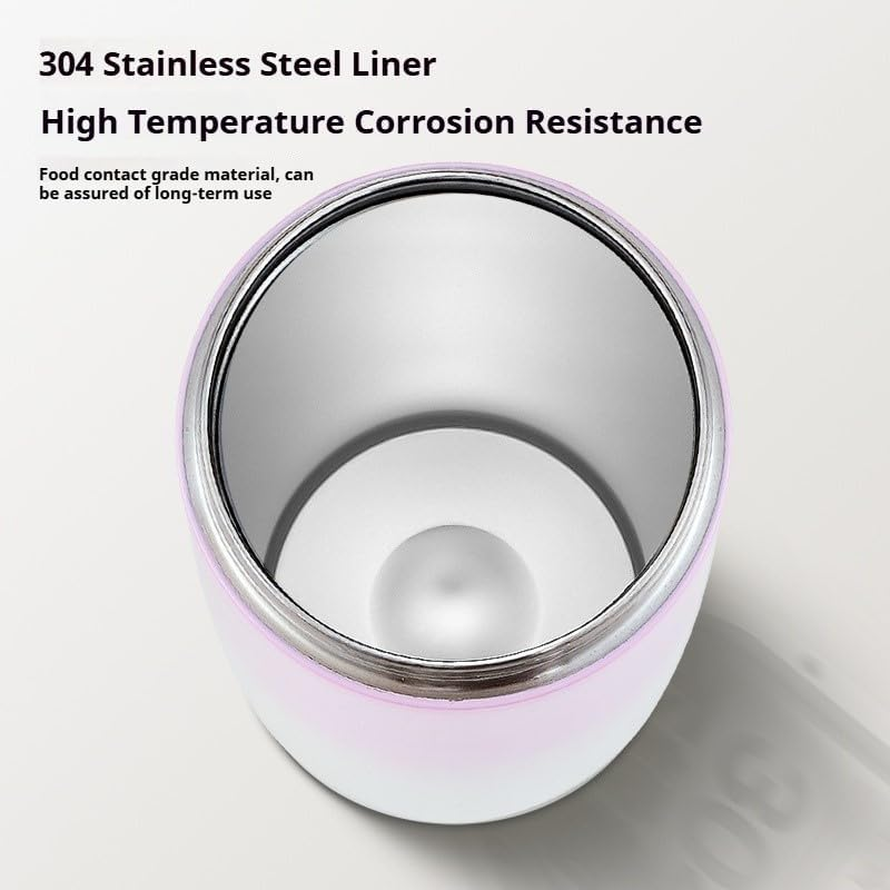 Portable Blender for Shakes & Smoothies with 500Ml Travel Cup, Stainless Steel Juicer Cup with Usb Charging - Thermal Insulation, Easy to Clean, Includes 1 Brush & Straw, for Outdoors Travel (Green) image number 5