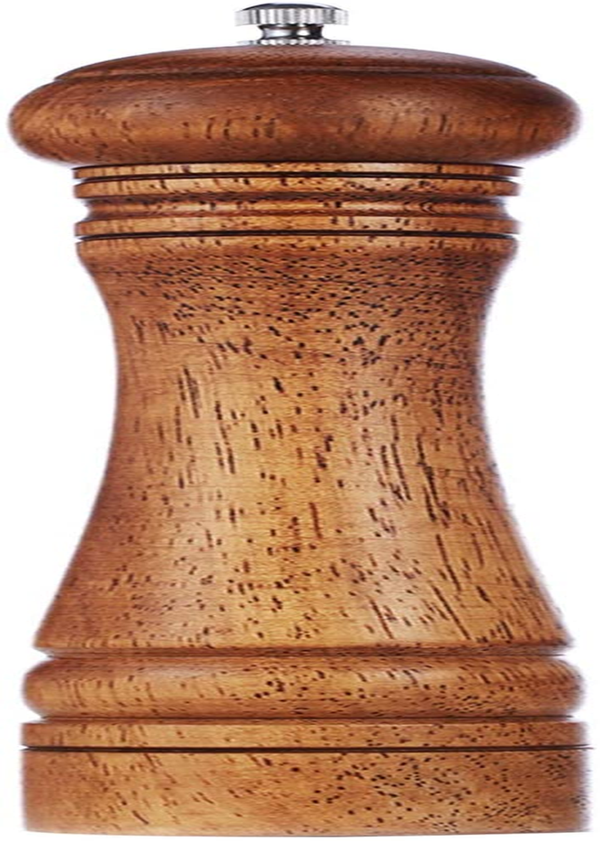 Wood Pepper Grinder Pepper Mill,Adjustable Coarseness 8 Inch Wooden Peppermill, Ceramic Grinding Mechanism Salt Mill Refillable (1 Pack) image number 1