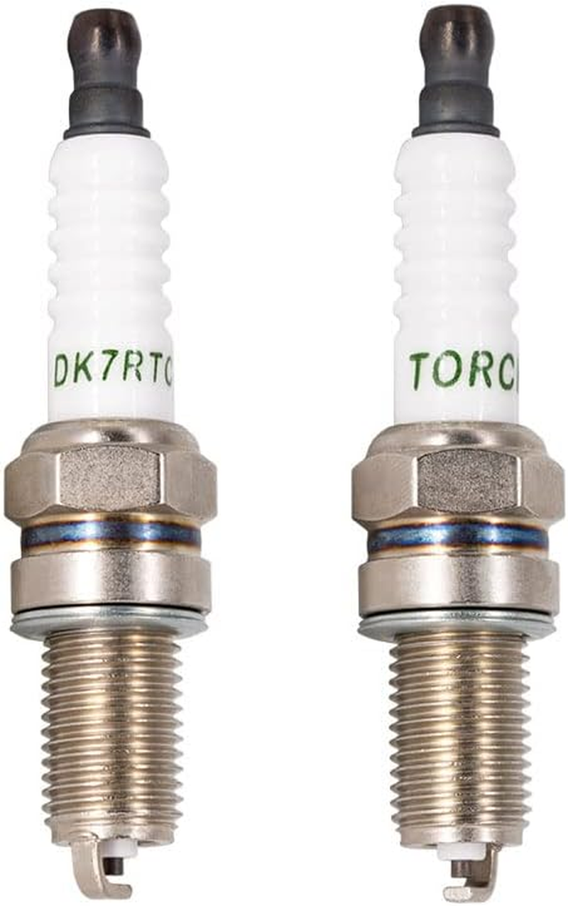 TORCH DK7RTC Spark Plug Repalce for DCPR7E Spark Plug, for YR7DC+ Spark Plug, for 809/8809/OE083/RA6HC/RA8HC Spark Plug, for IXU22/VXU22/XU22EPR-U/XU22TT Spark Plug, OEM image number 1