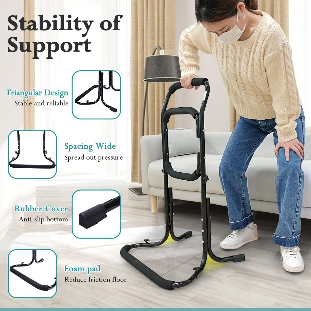 Chair Lift Assist Devices for Seniors Bed Side Rails for Elderly Adults Sit to Stand Lift Standing Aids Supports Grab Bar Help Patient Stand up & Mobility in Front of the Couch, Recliner Chair, Toilet image number 1