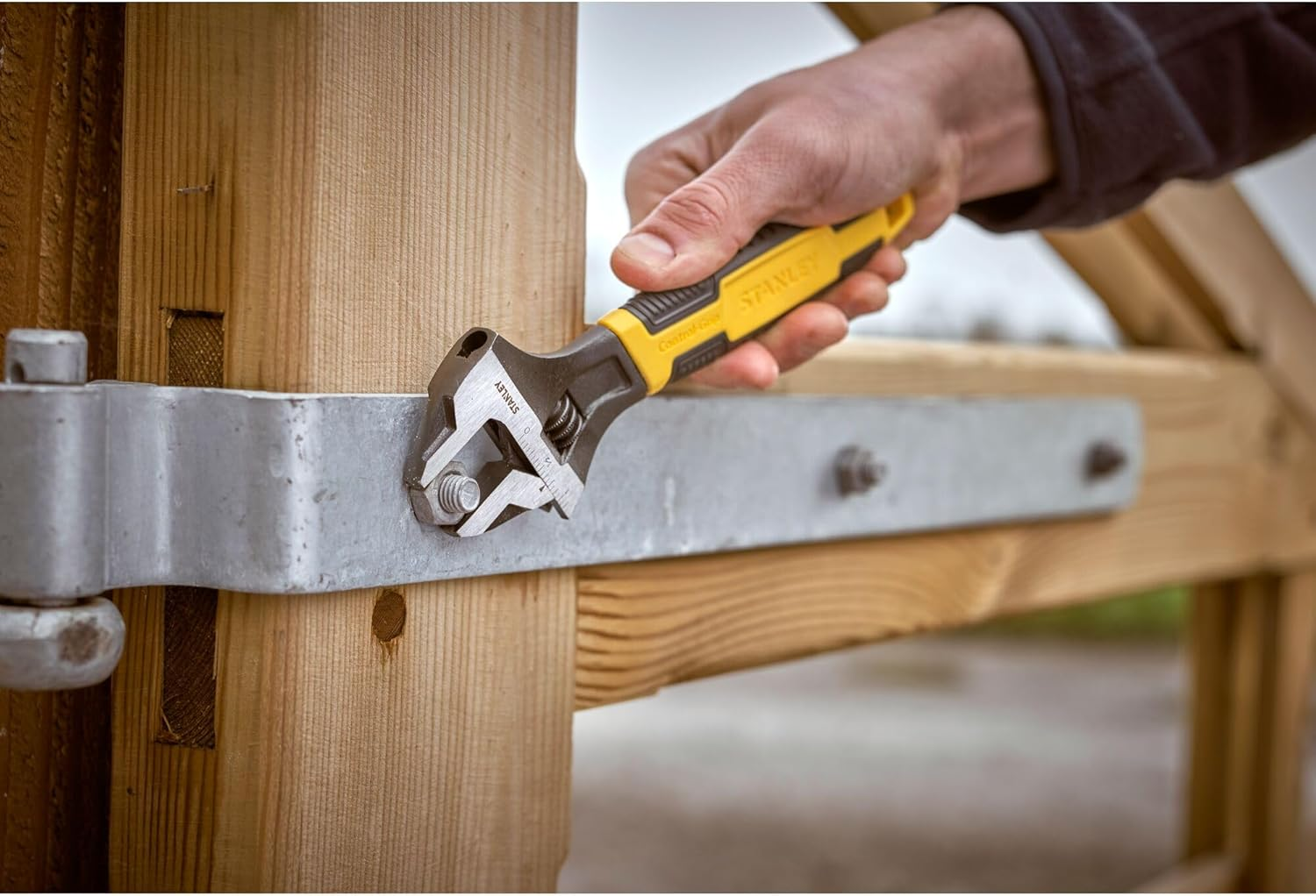 Stanley 0-90-949 Adjustable Wrench, Silver image number 1