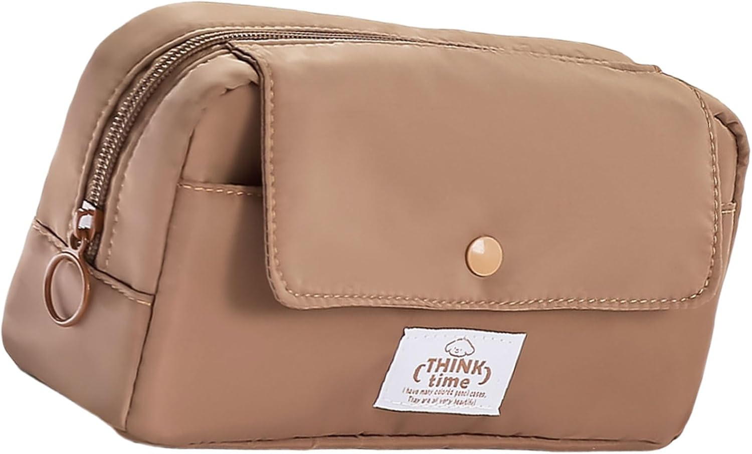 Practical Spacious Pencil Storage Bag with Zipper for School Office Supplies Durable Material Home Accessories image number 4