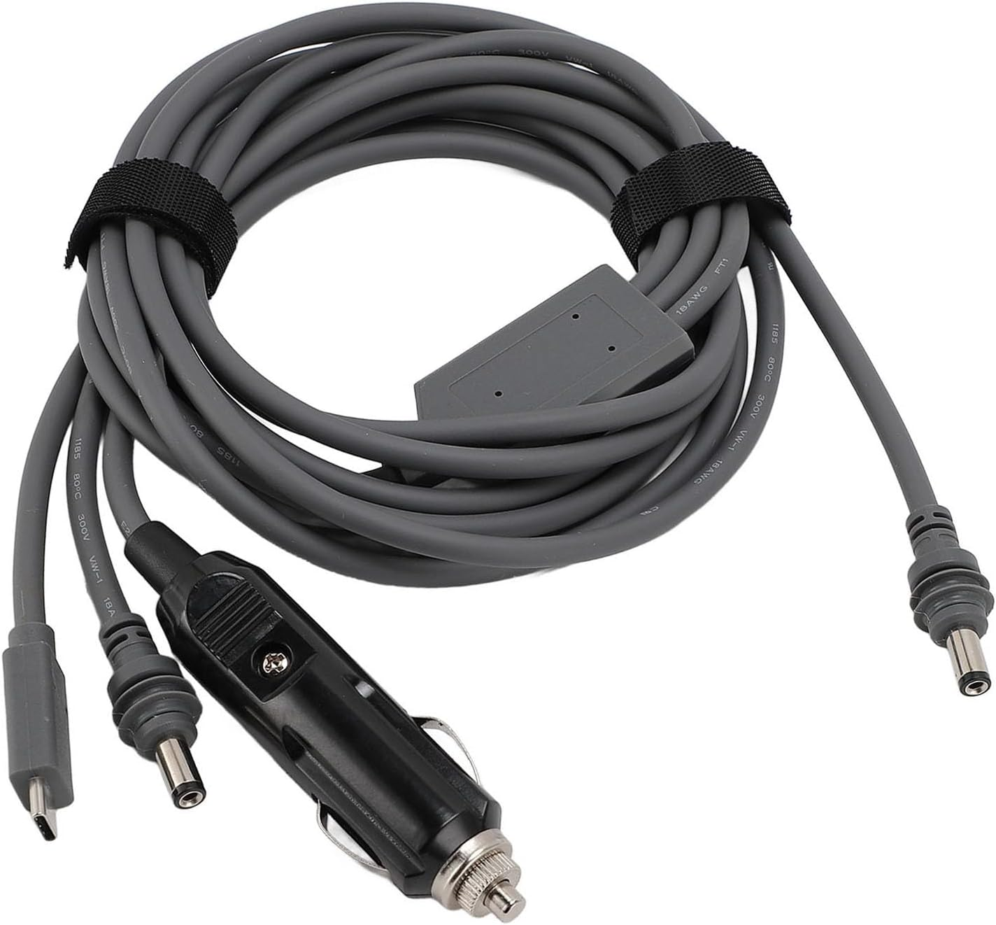 For Starlink Mini DC Power Cable, 3 in 1 DC Male to DC Male/Usb C/Car Charger Adapter, 100W, for Starlink Mini Cable, 18AWG, Water Proof (5M) image number 6