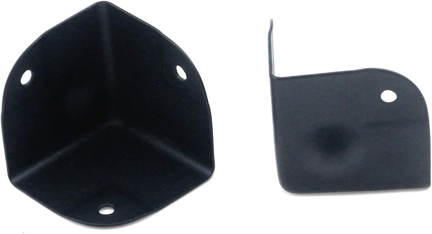 MY MIRONEY 1.57" Metal Corner Protectors Black Cabinets Speaker Corner Edge Protectors Case Box Cabinet Corner Protectors Guards with Screws Pack of 16 image number 3