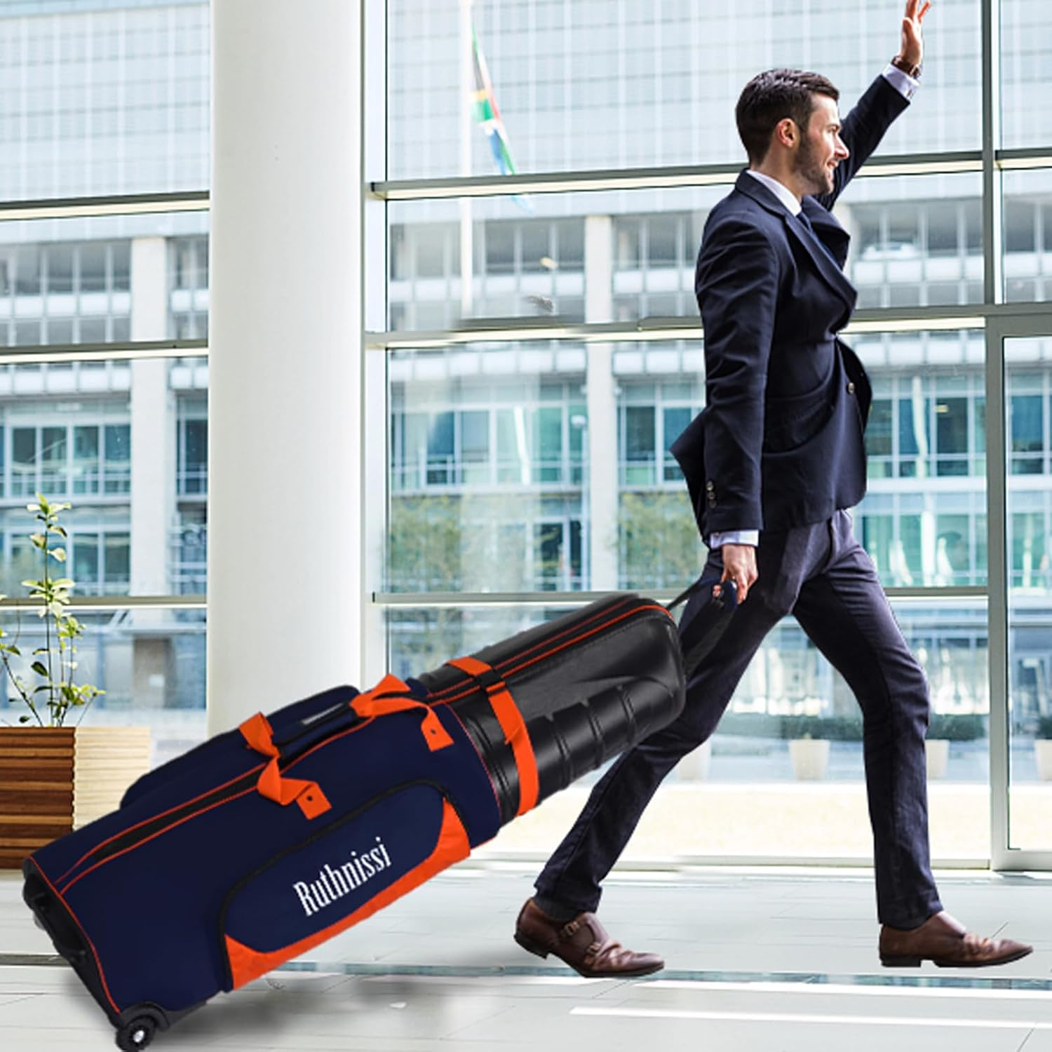 Golf Travel Bags for Airlines with Strong Wheels and Hard Case Top,Keep Club Heads Safe,Waterproof Fabric,Foldable for Space Saving,Easy Storage,Plenty of Room,Lightweight image number 4