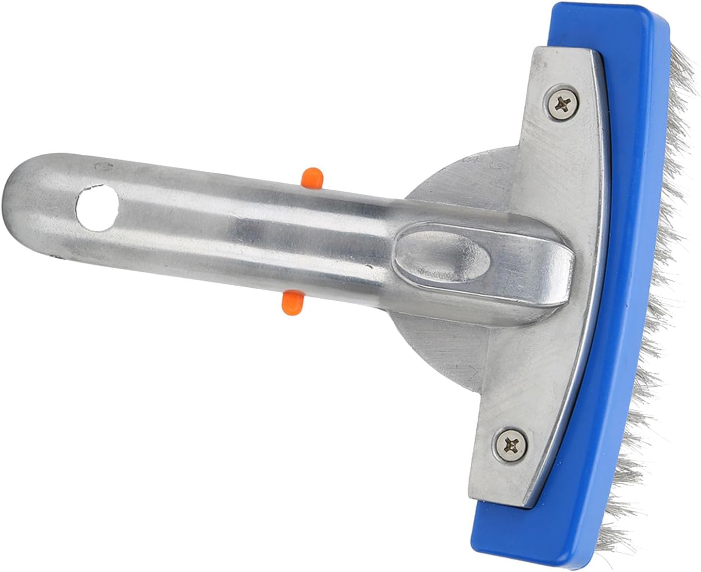 Heavy Duty Pool Brush, 5.5 Stainless Steel Bristles Pool Brush Swimming Pool Cleaner Brush with Handles for Pool Walls image number 1