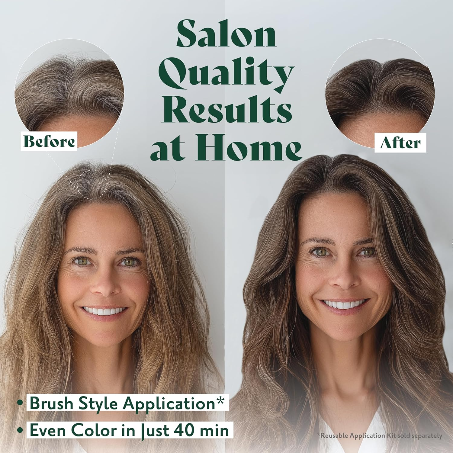 Herbatint Permanent Hair Dye for Women - 5D Light Golden Chestnut - for up to 100% Gray Coverage of Resistant Gray Hair - Ammonia-Free, Alcohol-Free & Vegan - Salon Influenced Hair Color 5.75 Fl Oz image number 2