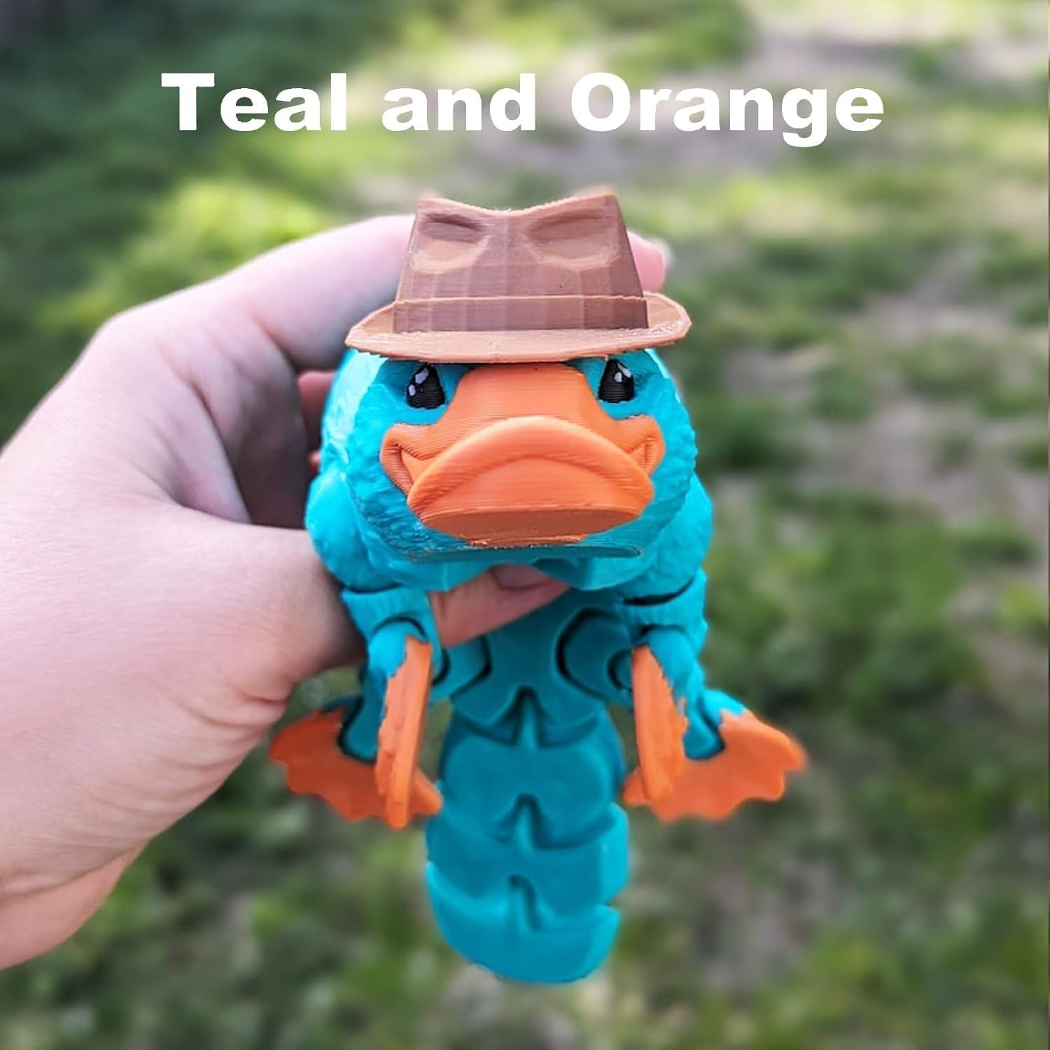 3D Printed Articulated Platypus Fidget Toys,3D Printed Dynamic Animals Toy, Large Full Articulated Flexible Crystal Platypus Toys,Adults Fidget Toys for Autism Adhd,Home Office Decor (Small-6Inch) image number 1