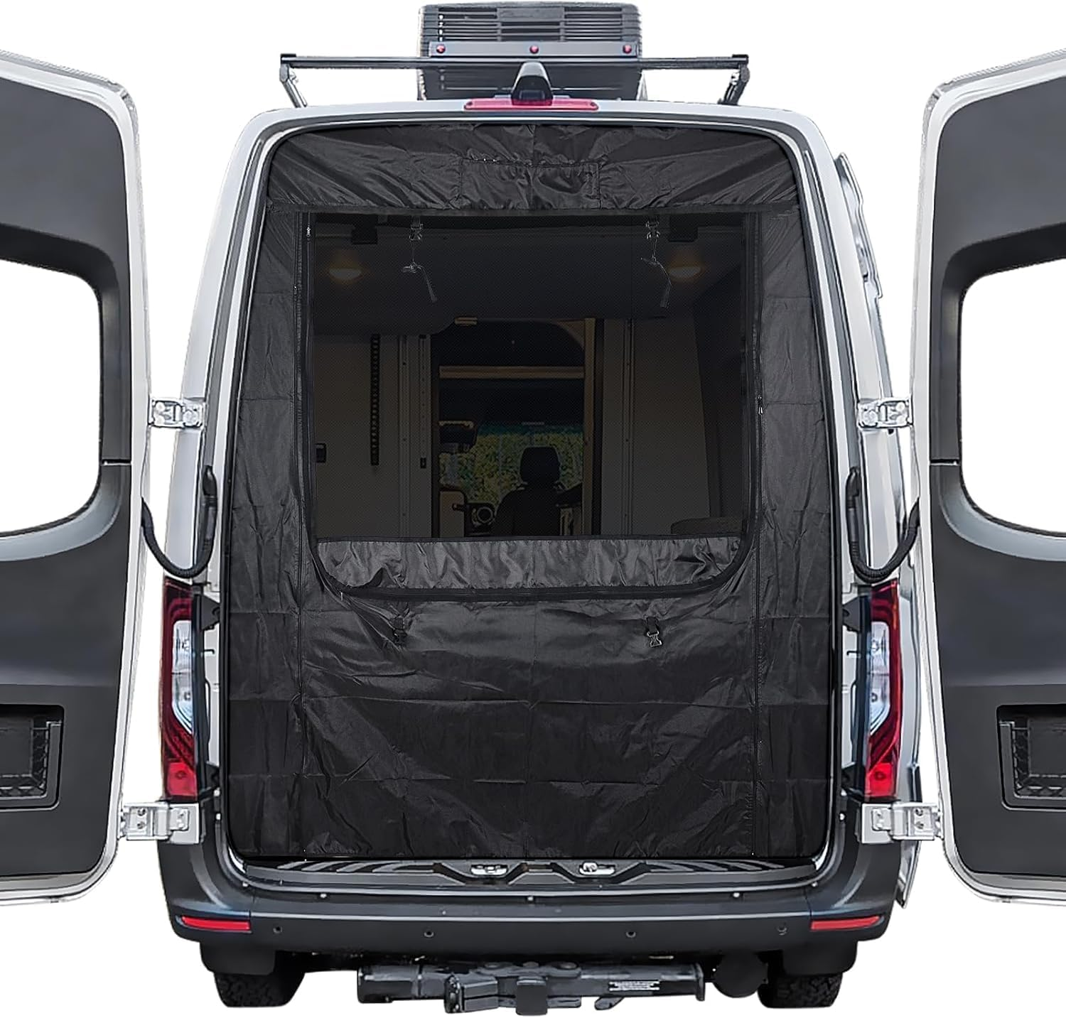 RV Insect Screen Back Door Flyscreen Magnetic Vans Screen for Mercedes Benz Sprinter High Roof image number 1