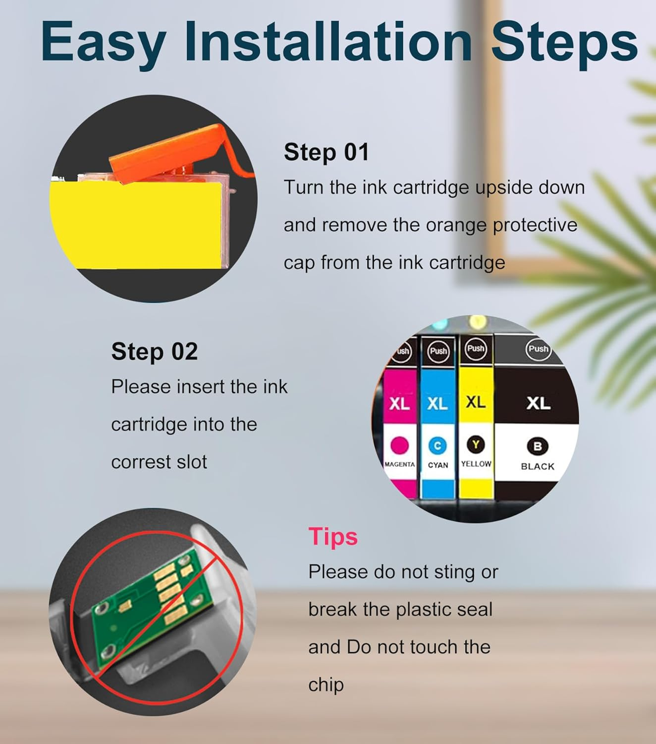 905XL 905 Ink Cartridges Multipack Replacement for HP 905 XL Ink Cartridges for Officejet Pro 6950 6956 6960 6970 (2Black+1Magenta+1Cyan+1Yellow) - 2Black image number 5