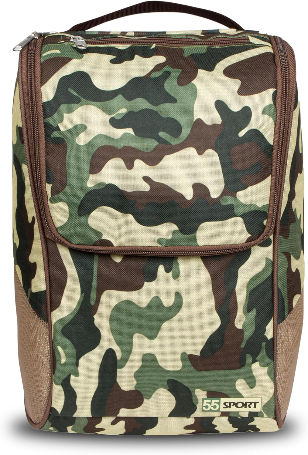 55 Sport Pro Ventilated Football Boot and Shoe Bag with Zipped Pocket - Grey