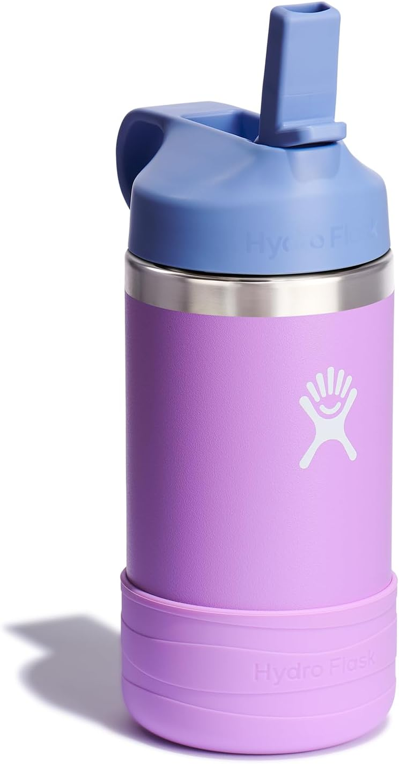 Hydro Flask 12 Oz Kids Wide Mouth Straw Cap and Boot Anemone image number 2